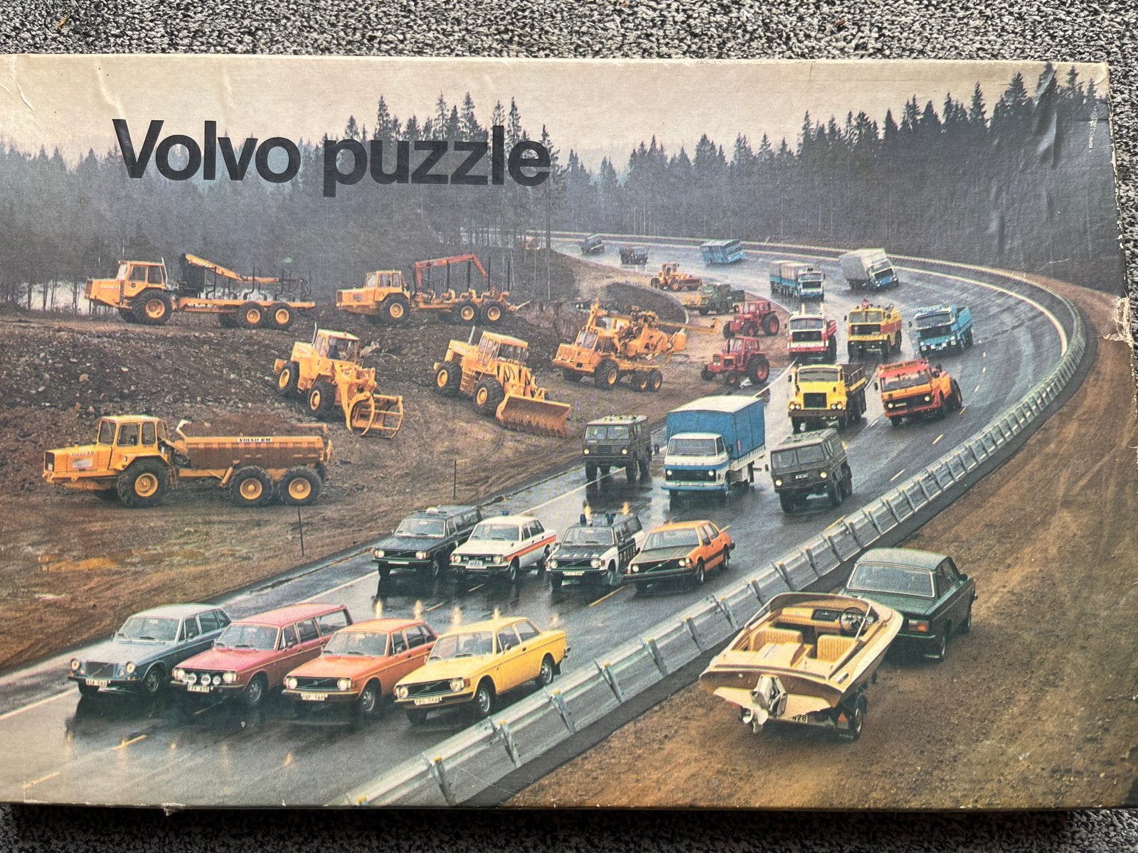 Vintage Volvo Puzzel - Auto's en Bouwvoertuigen, Ophalen of Verzenden, Meer dan 50 stukjes, Gebruikt, 6 jaar of ouder