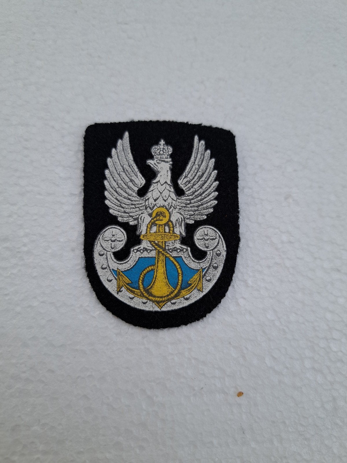 Poolse Baret embleem Mariniers, Verzamelen, Ophalen of Verzenden, Marine, Overige gebieden, Embleem of Badge