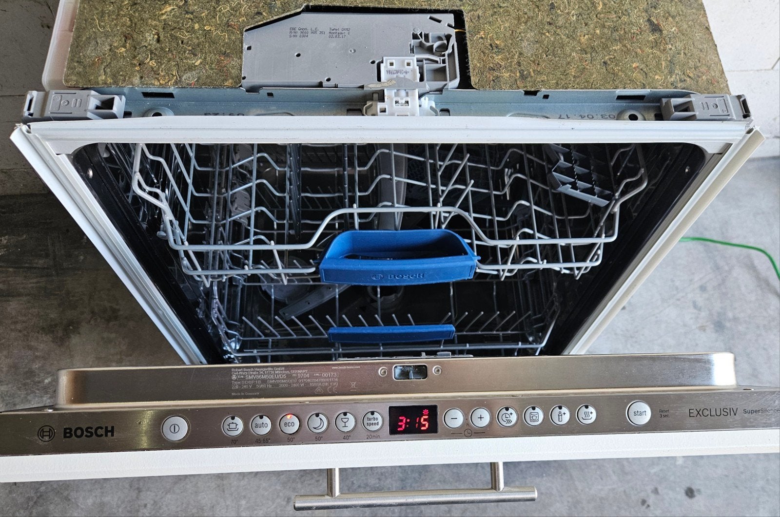 Foto 12 van zeer nette vaatwasser Bosch SMV86M50EU (inbouw) A++ zuinig!