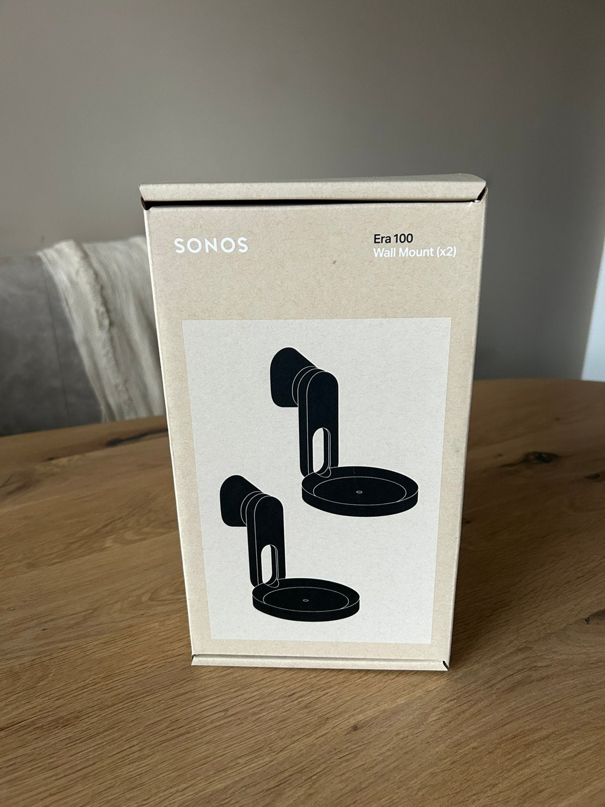 Set Sonos Muurbeugels Era 100 - Zwart en Wit, Audio, Tv en Foto, Luidsprekers, Nieuw, Ophalen of Verzenden, Sonos, Sonos