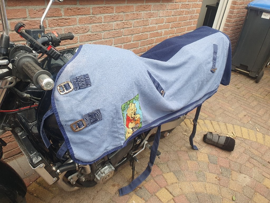 2 blauwe zweetdekens, Gebruikt, Zweetdeken, Blauw, Full (L)
