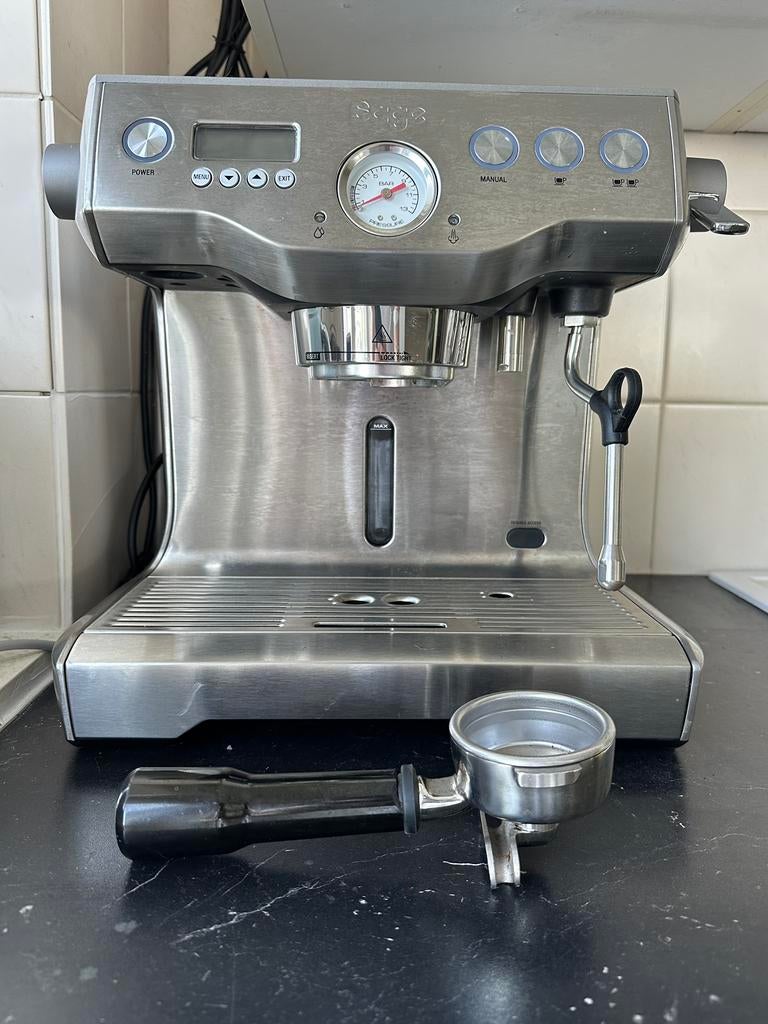 Sage Dual Boiler Espresso Machine – Brushed Stainless Steel, Witgoed en Apparatuur, Koffiezetapparaten, Ophalen, Zo goed als nieuw