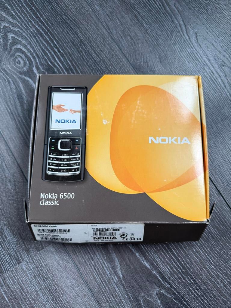 Nokia 6500 Classic Zwart - Compleet met Doos, Zwart, Fysiek toetsenbord, Ophalen of Verzenden, Klassiek of Candybar