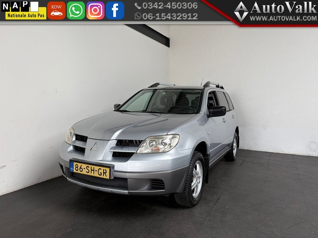 Mitsubishi Outlander Sport 2.0 Invite+. Trekhaak! (bj 2006), Auto's, Mitsubishi, Bedrijf, Te koop, Outlander, ABS, Airbags, Airconditioning