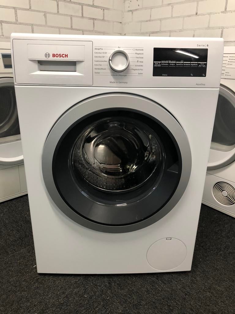 9kg A+++ Wasmachine Bosch Serie6 MET GARANTIE OPHALEN, Ophalen, 1200 tot 1600 toeren, 8 tot 10 kg, Zo goed als nieuw