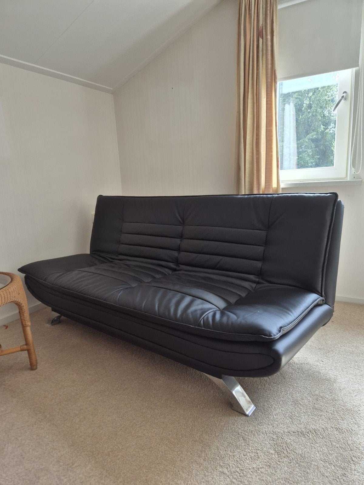 Bedbank 120x200 - Eenvoudig inklapbaar, Ophalen, Gebruikt, Zwart, Twijfelaar