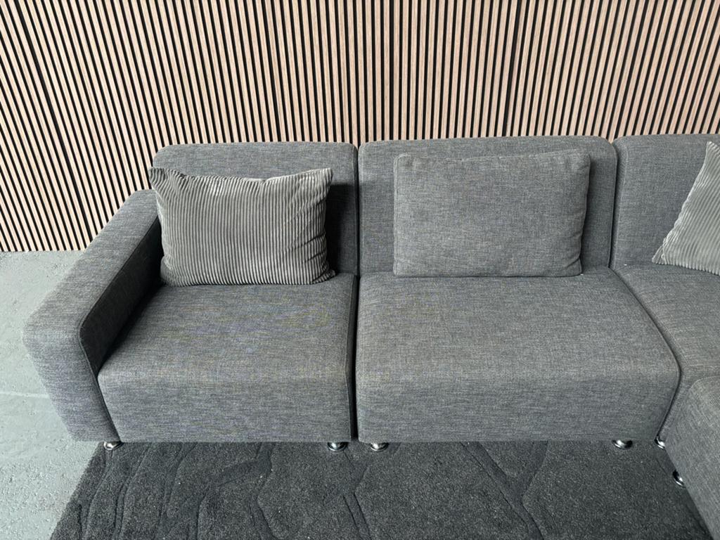 GRATIS LEVERING Goossens Elementenbank 295x245 GEREINIGD, 250 tot 300 cm, Hoekbank, Ophalen of Verzenden, Zo goed als nieuw
