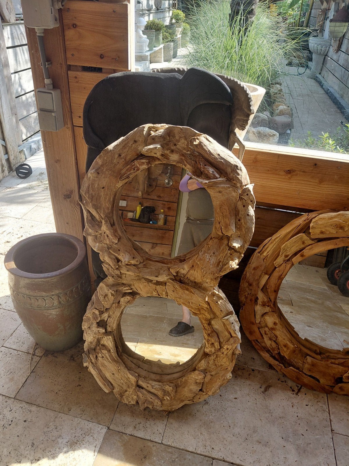 spiegel hout, Ophalen of Verzenden