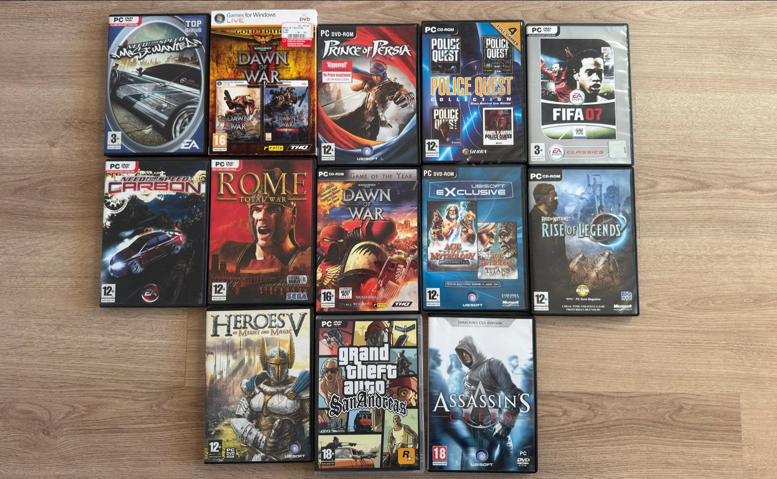Diverse oude PC games - 13 stuks in één koop, Ophalen, Overige genres, 1 speler, Zo goed als nieuw