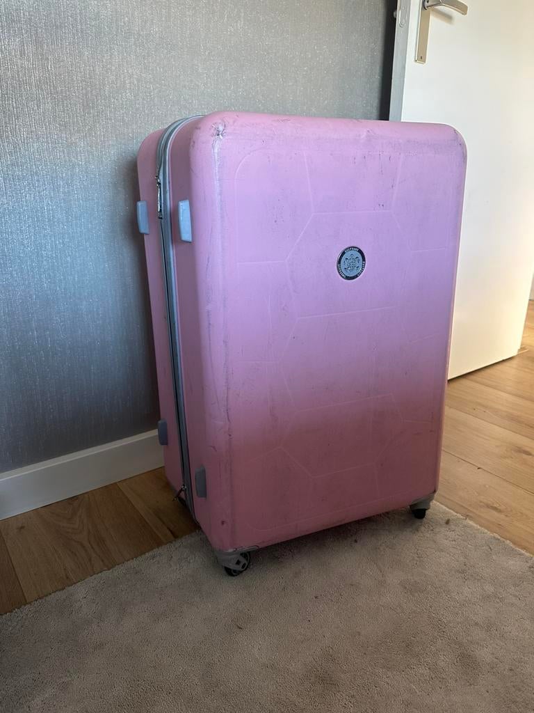 SuitSuit koffer roze L, Sieraden, Tassen en Uiterlijk, Koffers, Wieltjes, Hard kunststof, Ophalen of Verzenden, Zo goed als nieuw