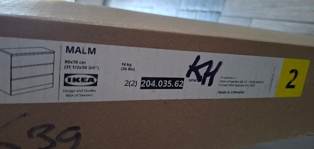 Alleen de lades malm kast IKEA, Huis en Inrichting, Ophalen, Nieuw, 50 tot 100 cm, 3 of 4 laden