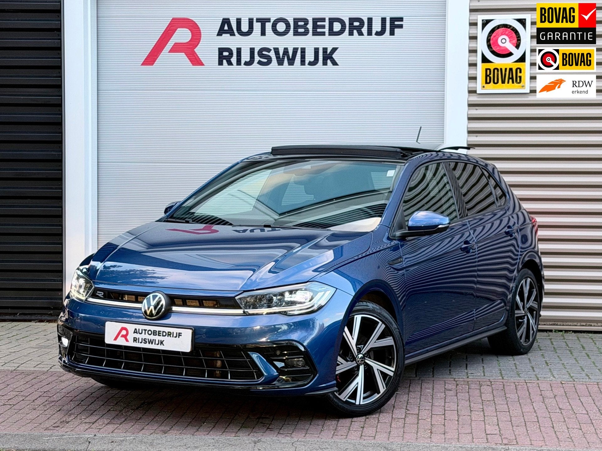 Volkswagen Polo 1.0 TSI R-Line Pano/Xenon/Camera, Auto's, Euro 6, Blauw, Alcantara, Bedrijf