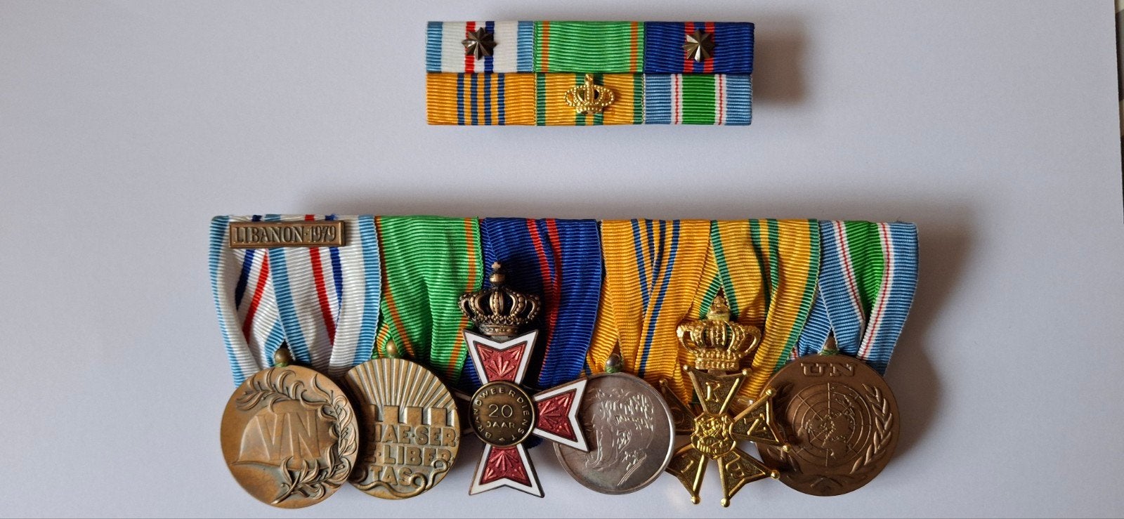 medaille set, Ophalen of Verzenden, Landmacht, Nederland, Lintje, Medaille of Wings