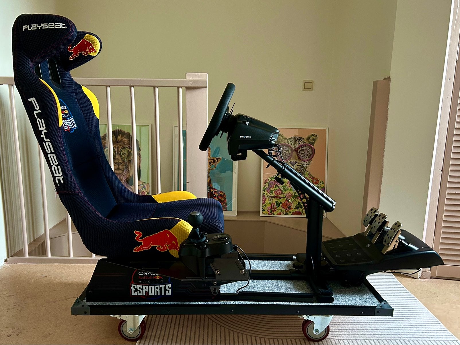 Playseat Evolution Pro Red Bull + Logitech G923 en Shifter, Ophalen, Zo goed als nieuw