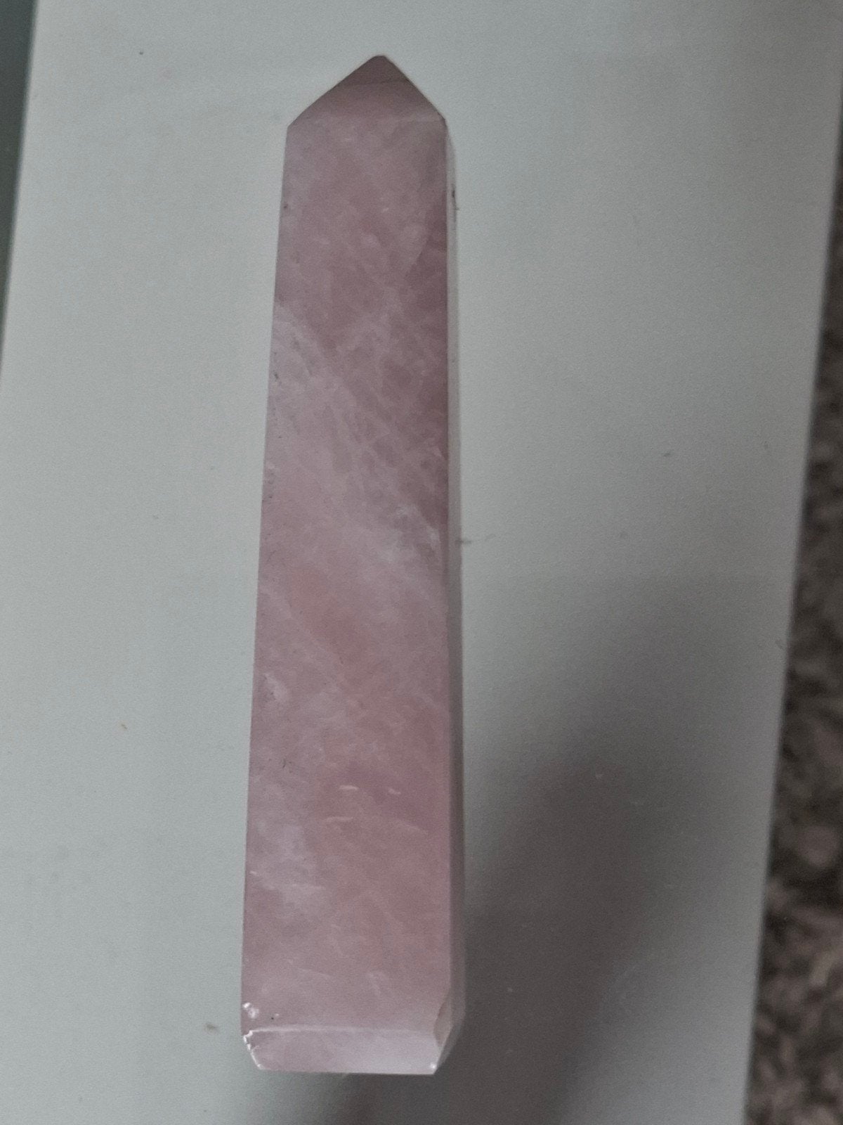 Rozenkwarts Obelisk - Kristallen Toren 12 euro, Ophalen of Verzenden, Zo goed als nieuw