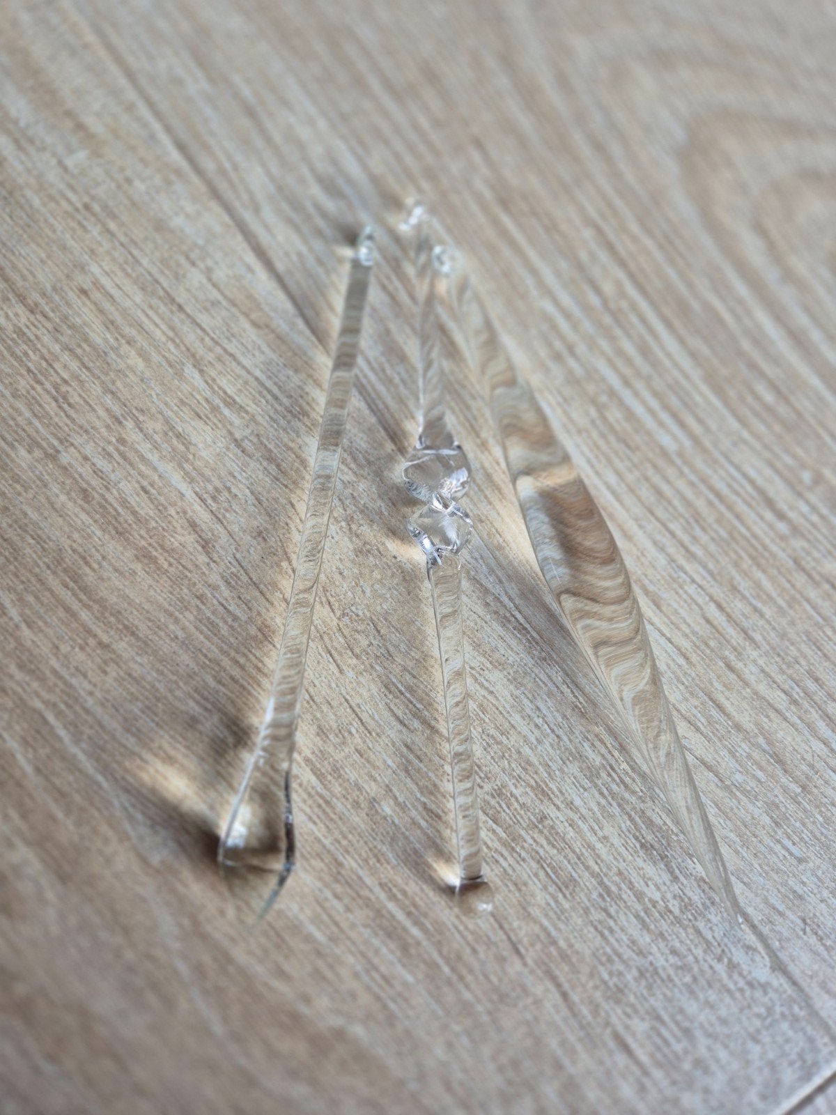 Glazen ijspegels raamversiering (3 stuks), Ophalen of Verzenden