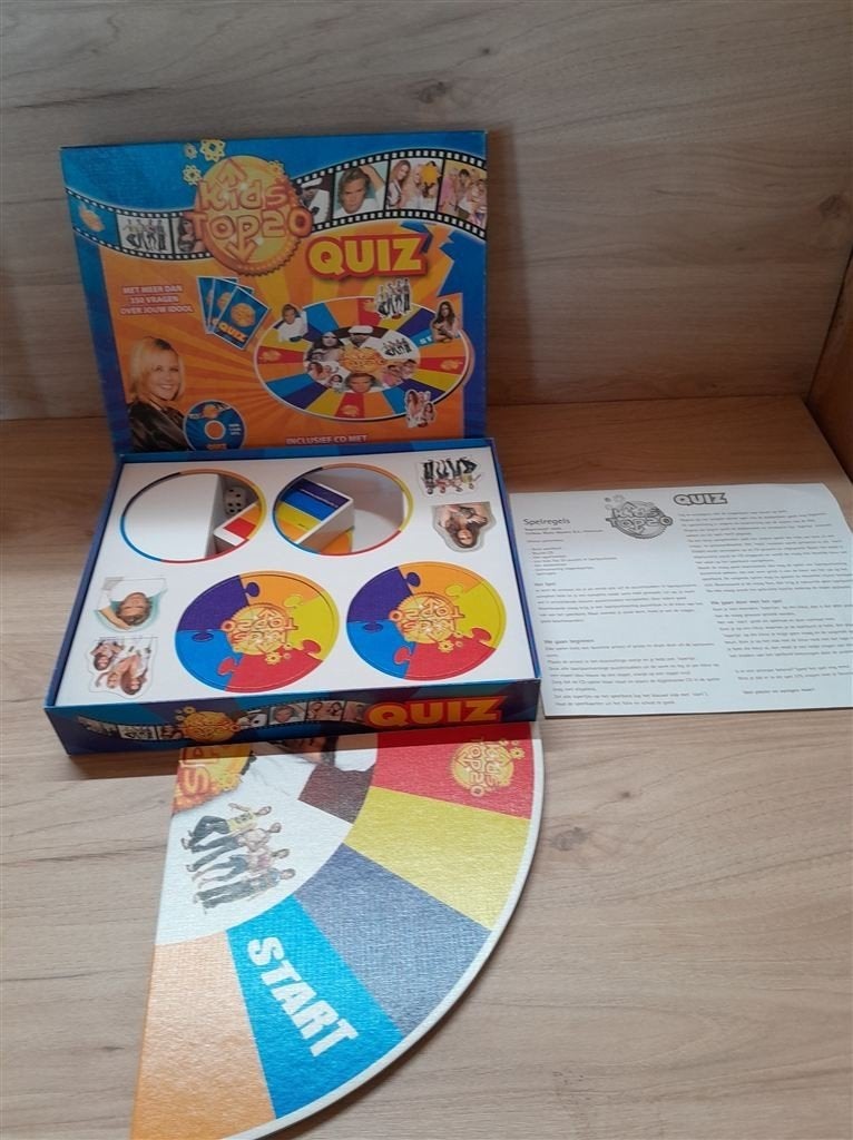 Kids top 20 quiz spel - s3807, Hobby en Vrije tijd, Gezelschapsspellen | Bordspellen, Verzenden, Zo goed als nieuw