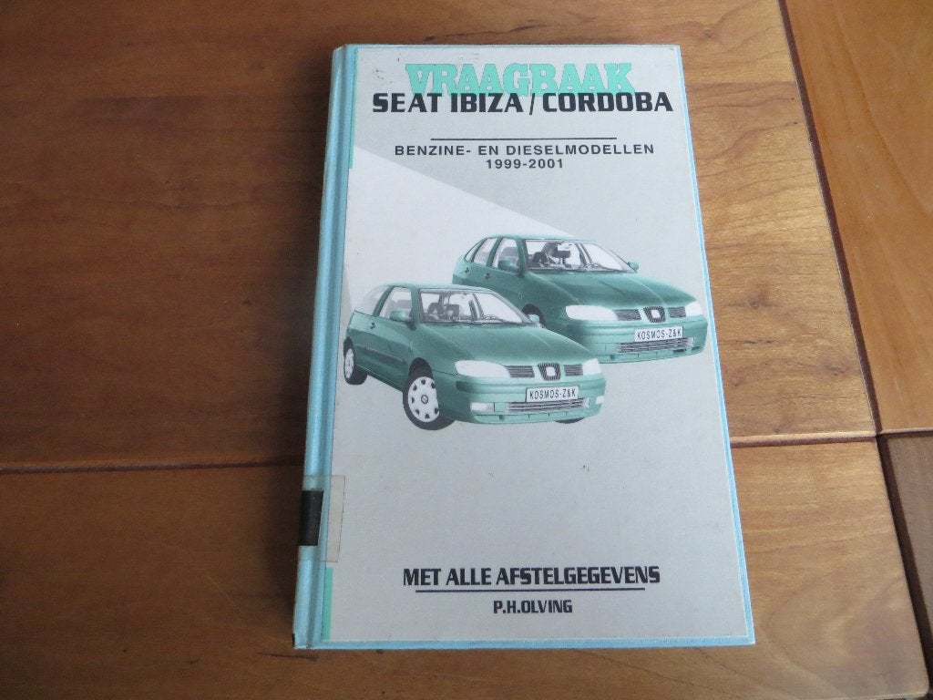 Vraagbaak Seat Ibiza, Seat Cordoba, benzine +diesel '99-2001, Auto diversen, Ophalen of Verzenden