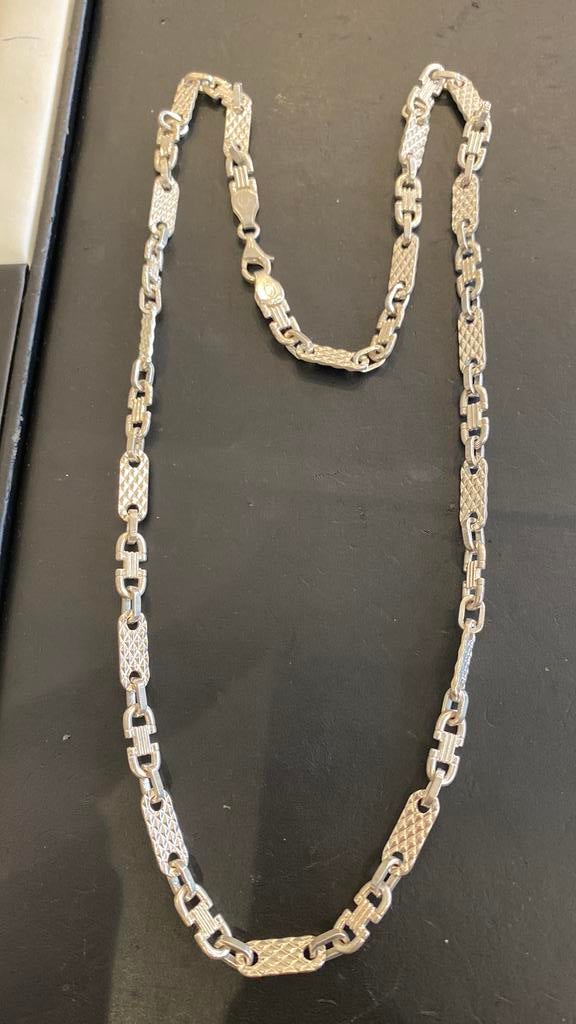 Zilveren kingsley ketting 43,6 gram 65 cm, Ophalen of Verzenden, Nieuw, Zilver
