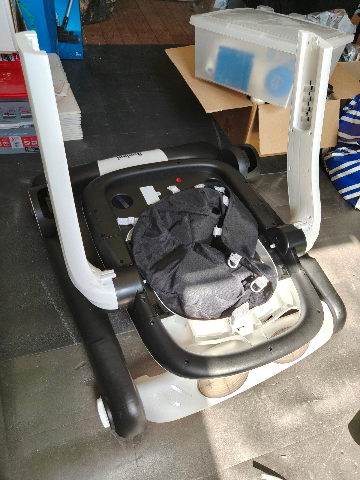 Baninni Baby Loopstoel - Zwart/Wit, Ophalen, Zo goed als nieuw