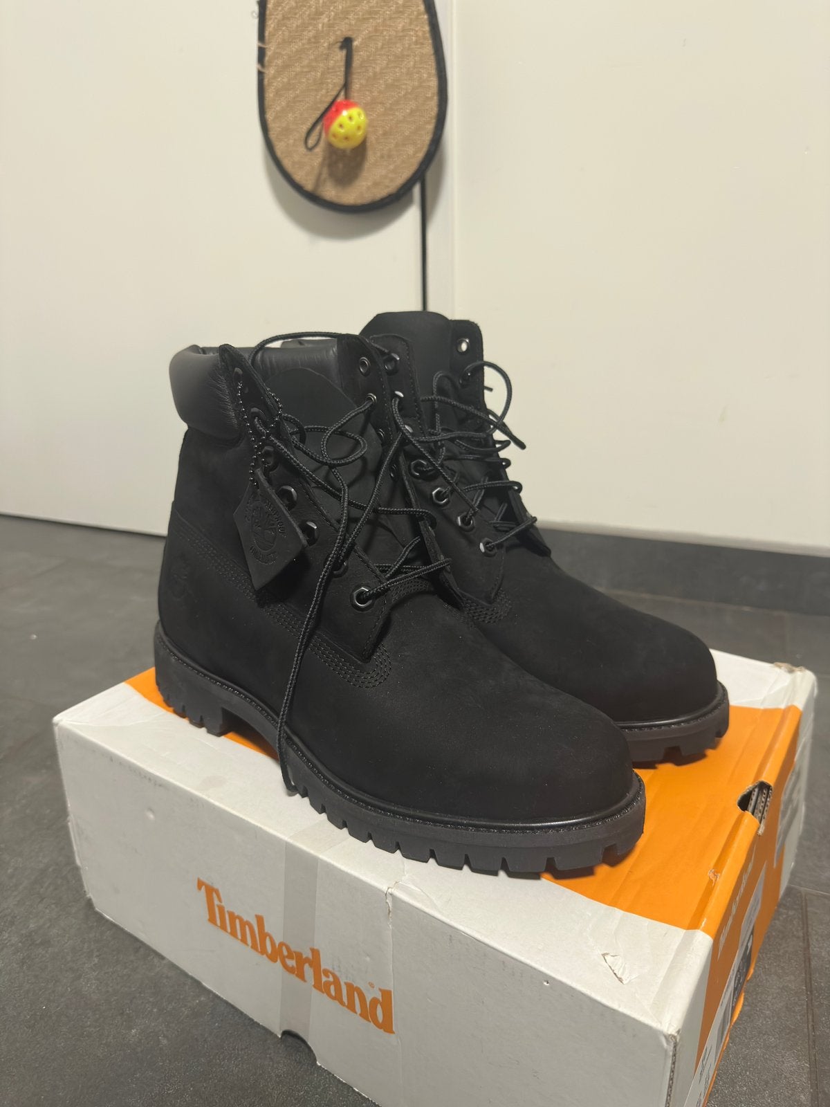 Black Timberland Boots [44], Ophalen of Verzenden, Nieuw, Zwart, Boots