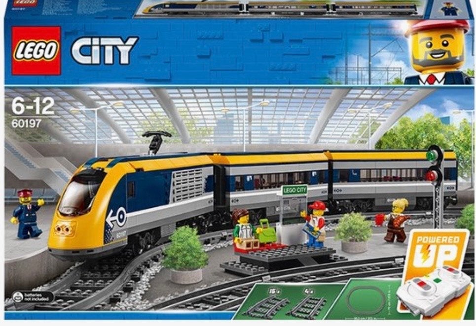 Lego City Passagierstrein 60197 met extra rails, Ophalen, Lego, Compleet, Complete set