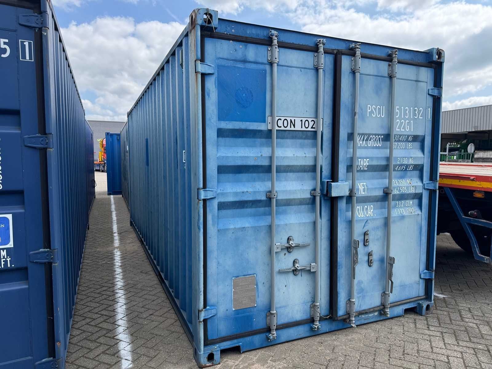 Container - 20 ft Zeecontainer - RAL 5010 - Shipping Contain