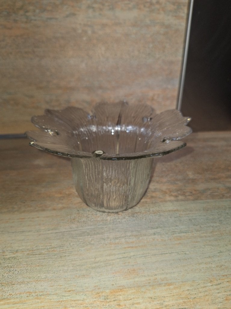 Glazen bloem Schaaltje, Ophalen, Schaal, Rond, Glas