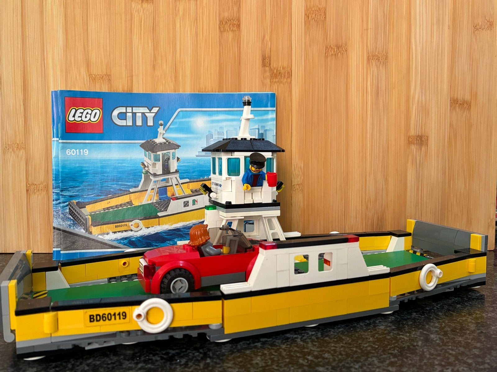 Lego City Veerboot 60119 Compleet, Lego, Ophalen of Verzenden, Complete set, Inclusief instructies