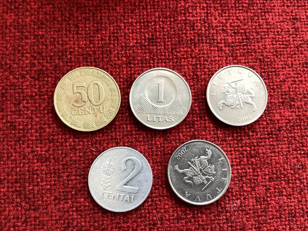 Litouwse munten, 5 stuks, Ophalen of Verzenden, Overige landen, Setje
