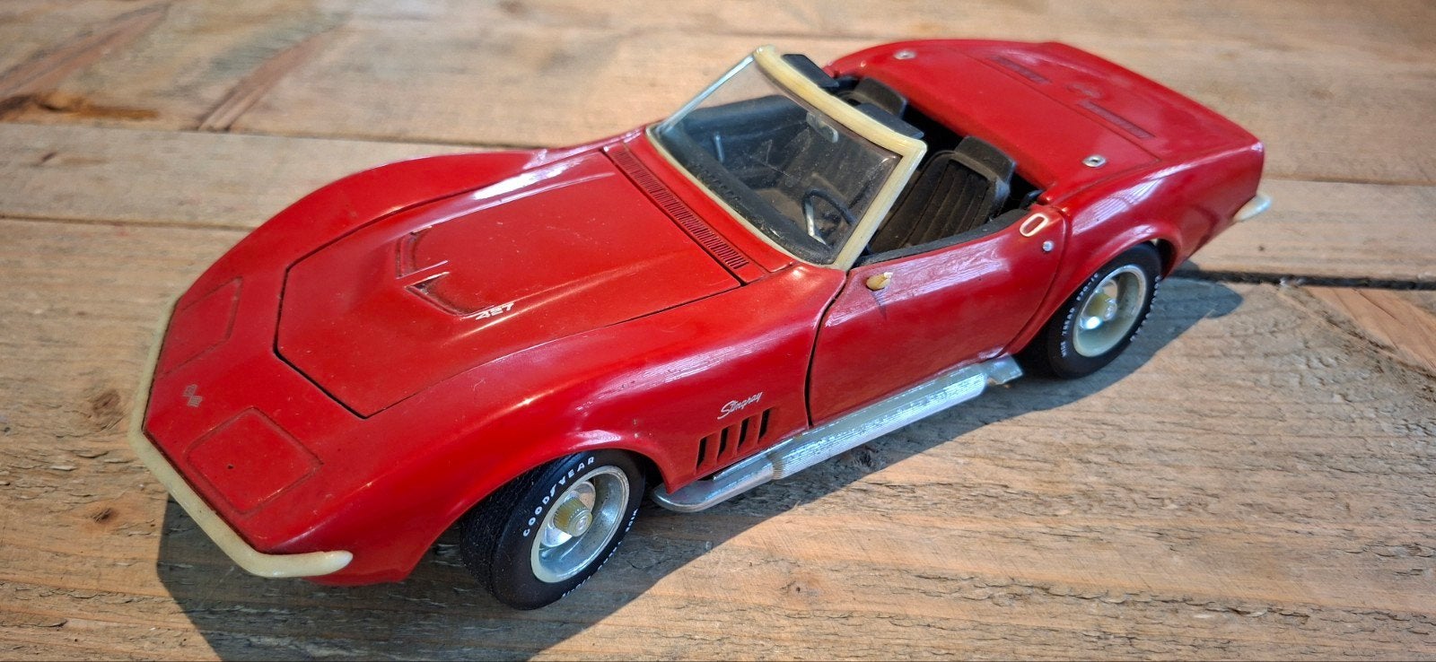 Vintage Rode Corvette Stingray, Ophalen of Verzenden, Gebruikt, Auto, Overige merken