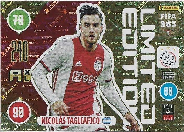 Nicolas Tagliafico AJAX Limited Edition (Panini), Verzenden, Zo goed als nieuw, Ajax, Poster, Plaatje of Sticker