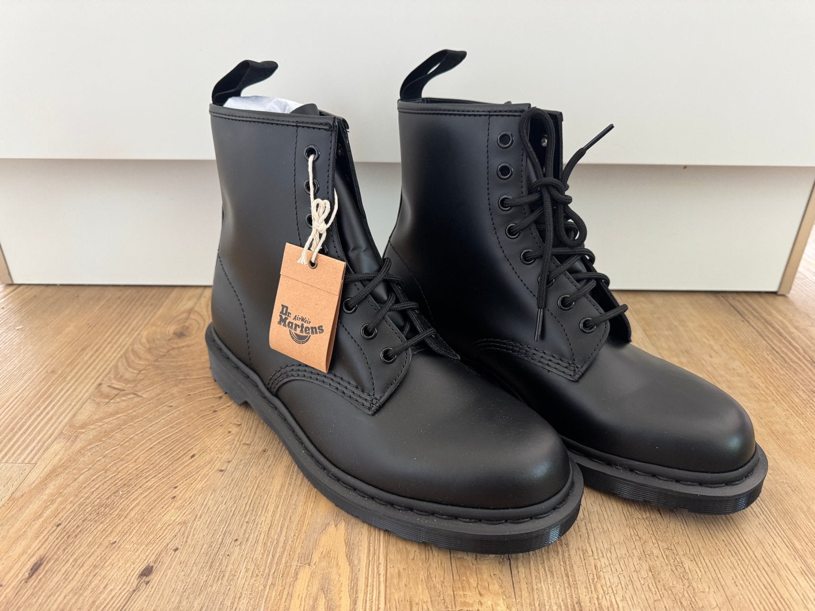 Nieuwe Dr. Martens 1460 Mono Zwarte Leren Laarzen, Verzenden, Nieuw, Zwart, Boots