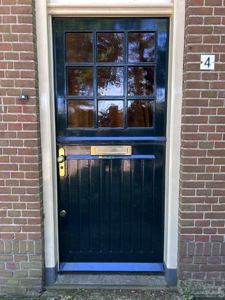 Voordeur jaren '30 woning, Ophalen, Gebruikt, 80 tot 100 cm, Buitendeur