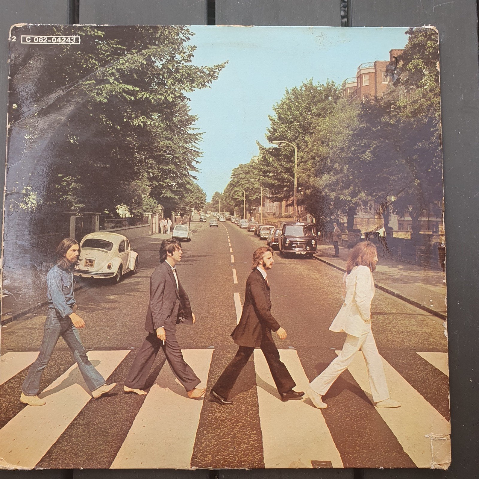 The Beatles - Abbey Road LP (kant 2 krasjes), Cd's en Dvd's, Vinyl | Pop, Ophalen, LP, Rock, Gebruikt