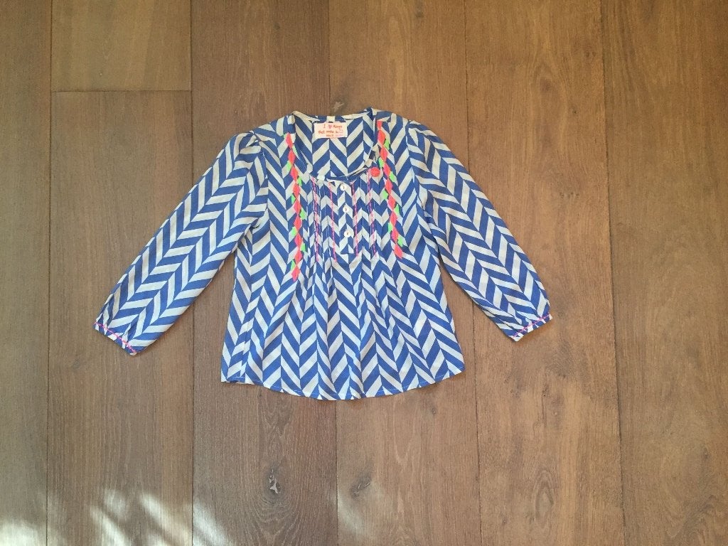 Nieuw 50€: een plaatje dit wijde topje/bloesje Mim-pi mt 110, Meisje, Overhemd of Blouse, Nieuw, Ophalen of Verzenden