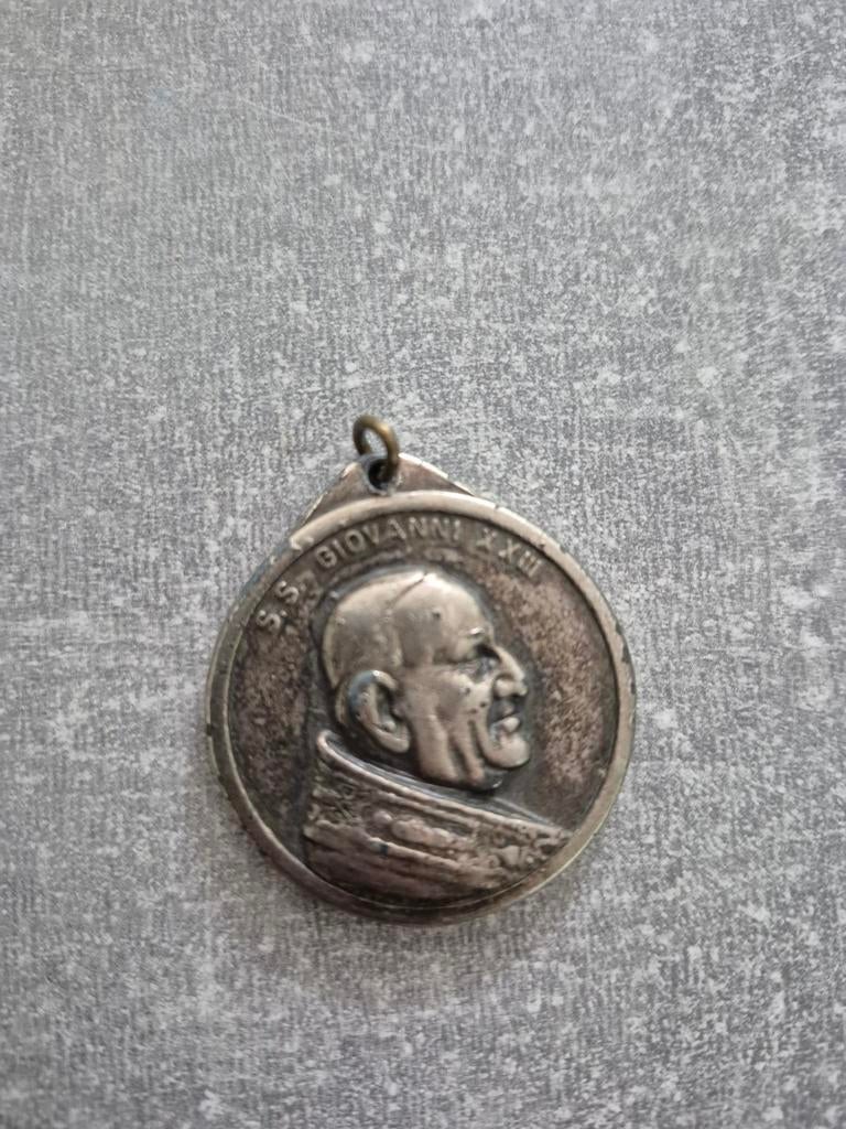 Vintage Medaille Paus Johannes XXIII - Roma, Ophalen of Verzenden