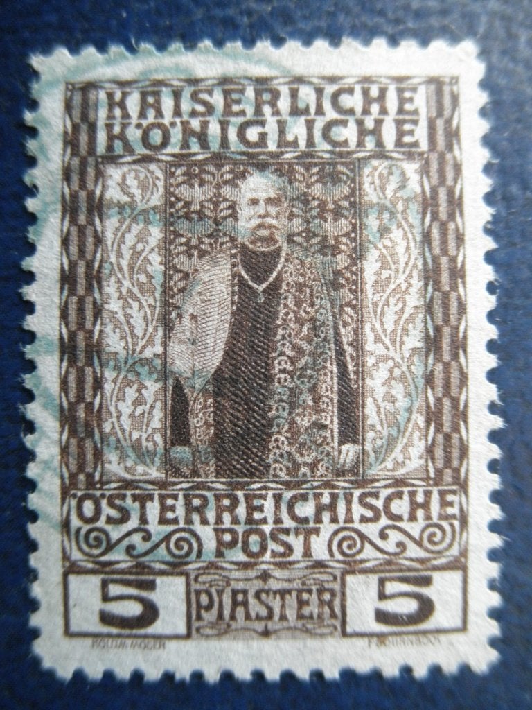 Postzegels Oostenrijk 1908 Levant nr. 59 - cw. € 1,20., Postzegels en Munten, Ophalen of Verzenden, Gestempeld