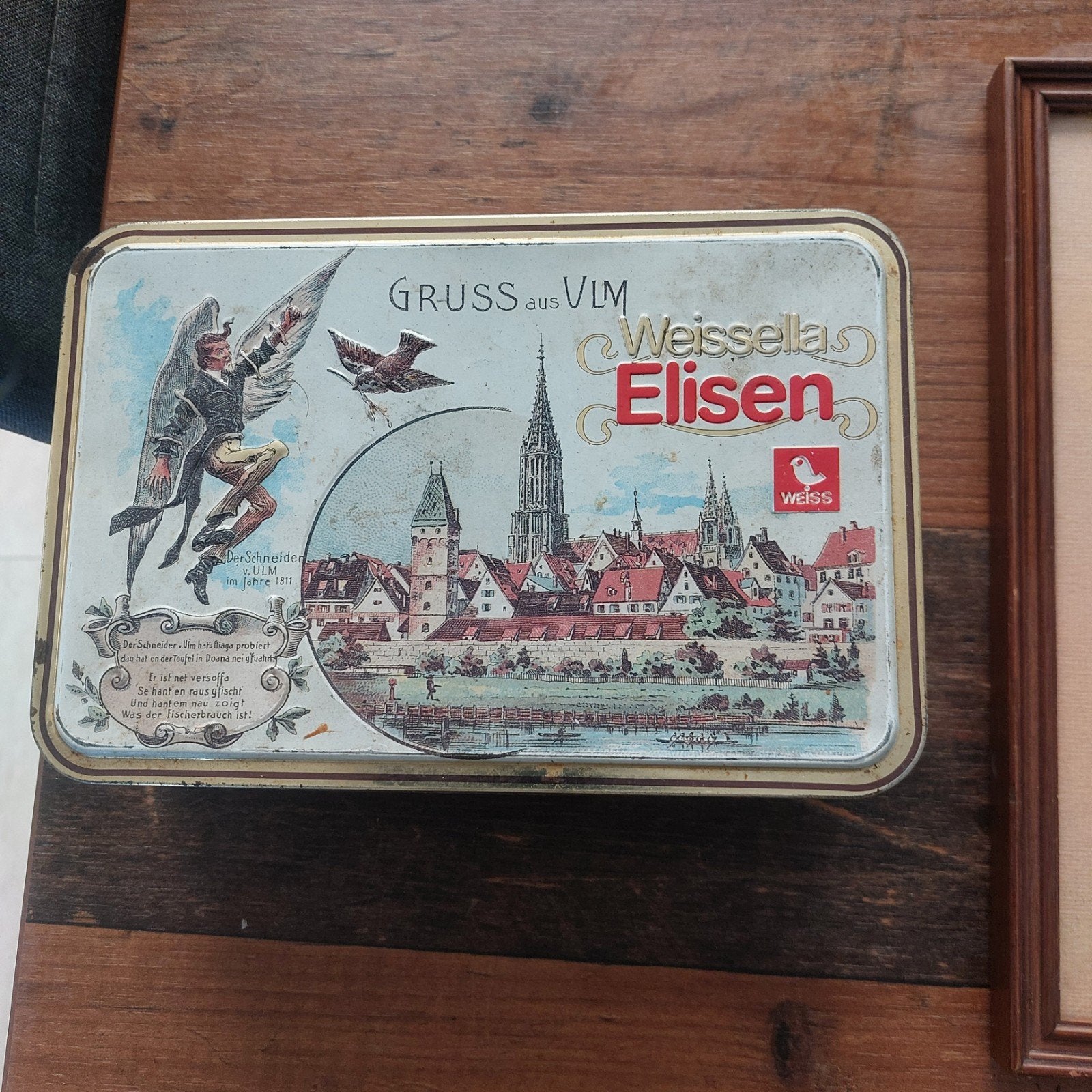 oud koek blik weiss, Ophalen of Verzenden