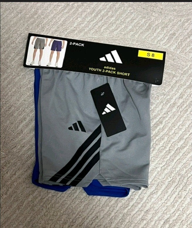 2-pack shorts - Maat 146 - 152 Nieuw blauw & grijs, Kleding | Heren, Broeken en Pantalons, Ophalen of Verzenden, Nieuw, Maat 48/50 (M)