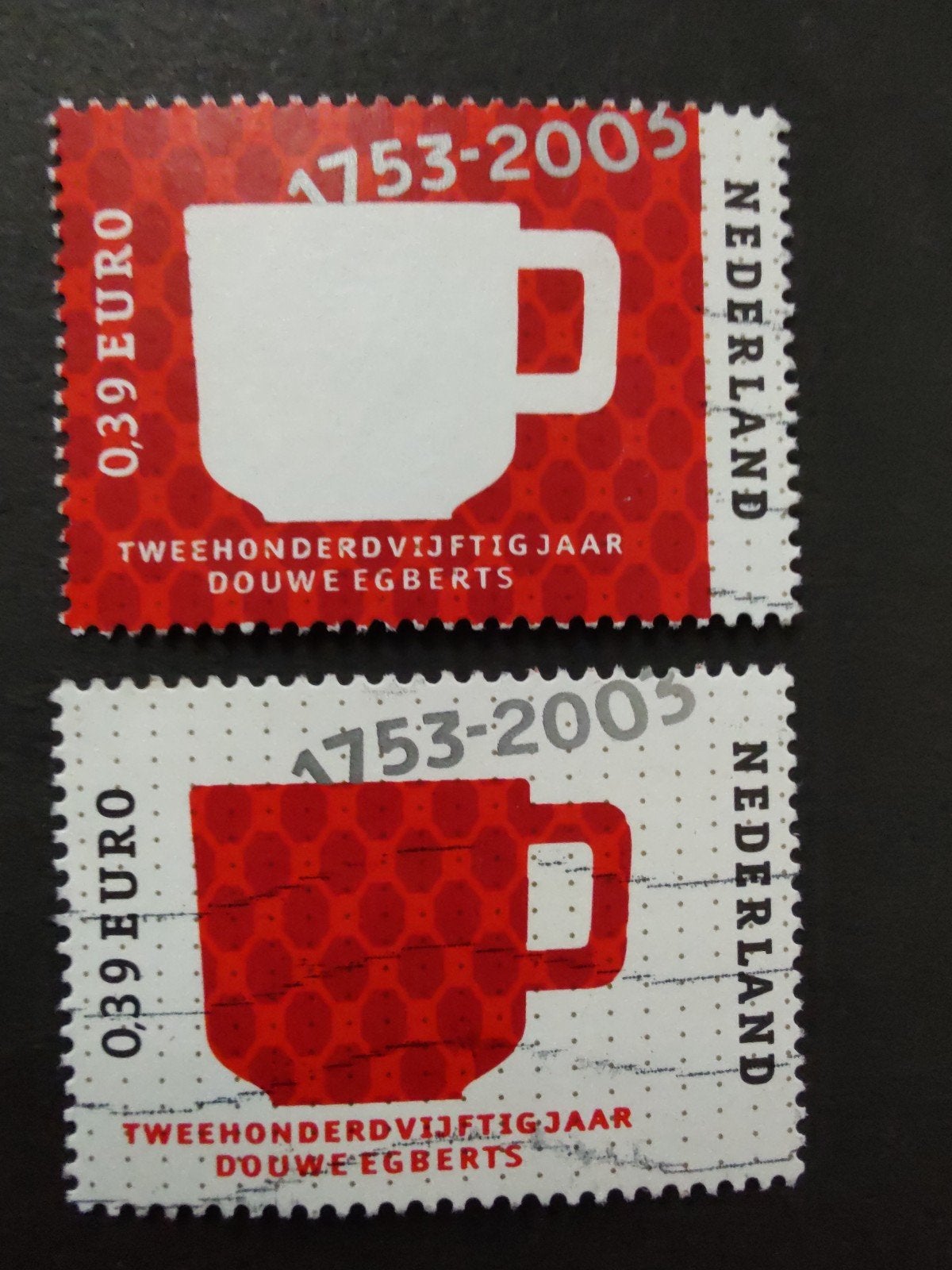 2192 en 2193 250 jaar Douwe Egberts 2003, Ophalen of Verzenden