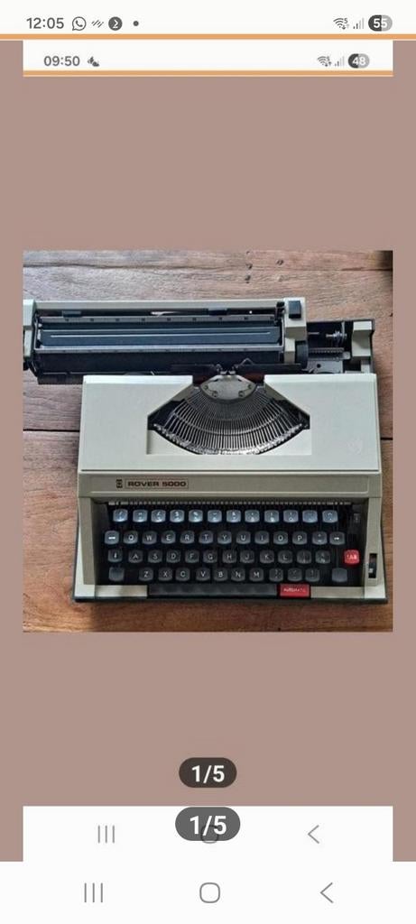 Te koop, typemachine Rover 5000, Diversen, Typemachines, Verzenden, Gebruikt