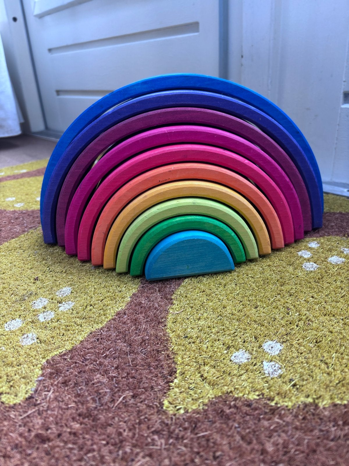 Grimm's Houten Regenboog Groot - Educatief Speelgoed, Kinderen en Baby's, Speelgoed | Houten speelgoed, Ophalen, Gebruikt, Overige typen