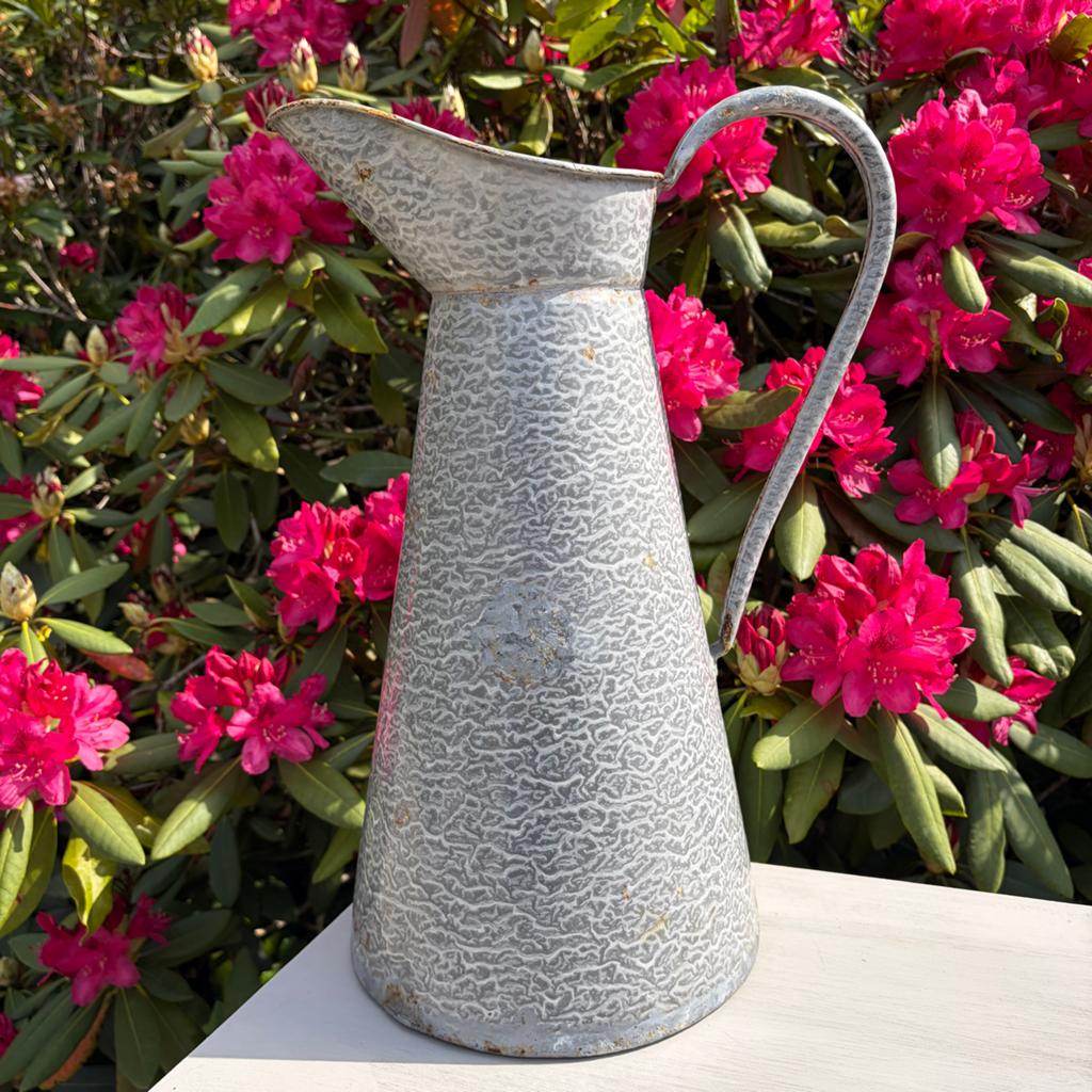 Brocante emaille kan melkkan / oude waterkan / grote vaas, Ophalen of Verzenden