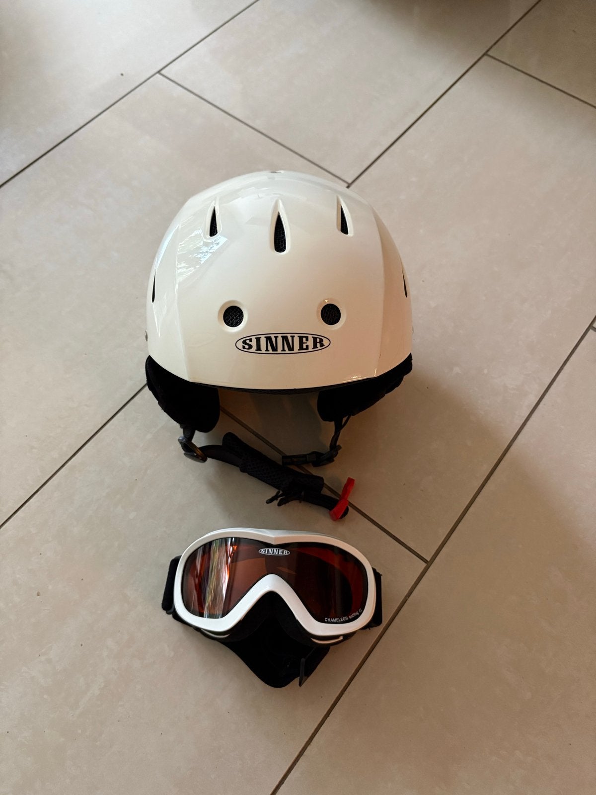 Sinner skihelm met skibril - Maat XS, Ophalen of Verzenden, Gedragen, Maat 34 (XS) of kleiner, Overige typen