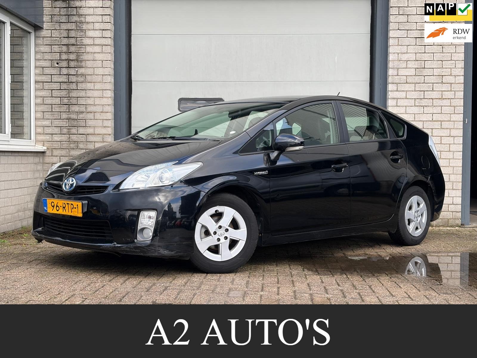 Toyota Prius 1.8 Comfort Leer|Clima|Nap, Gebruikt, Zwart, 4 cilinders, Zwart