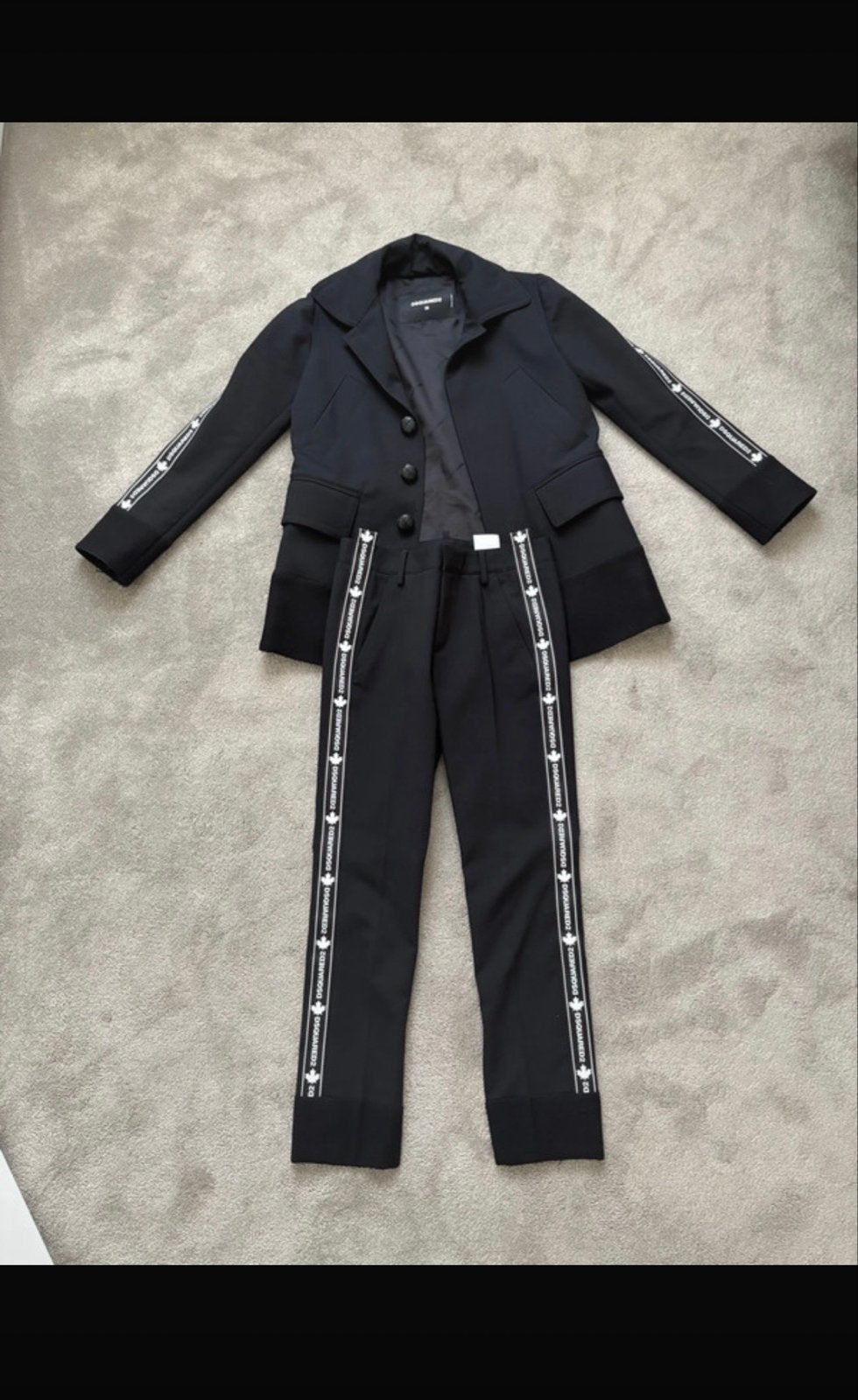 Origineel Dsquared2 kostuum/pak - Jasje en broek, Kostuum of Pak, Zwart, Nieuw, Ophalen of Verzenden