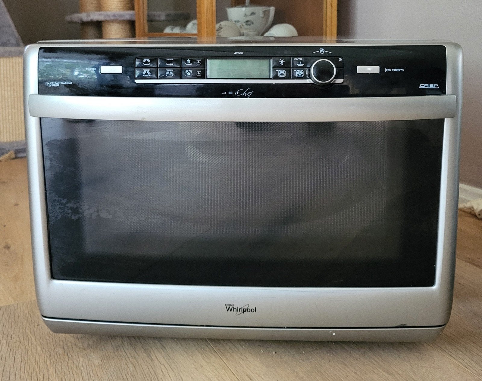 Whirlpool JQ 278 SL combimagnetron, Combimagnetron, Ophalen of Verzenden, Zo goed als nieuw, Draaiplateau