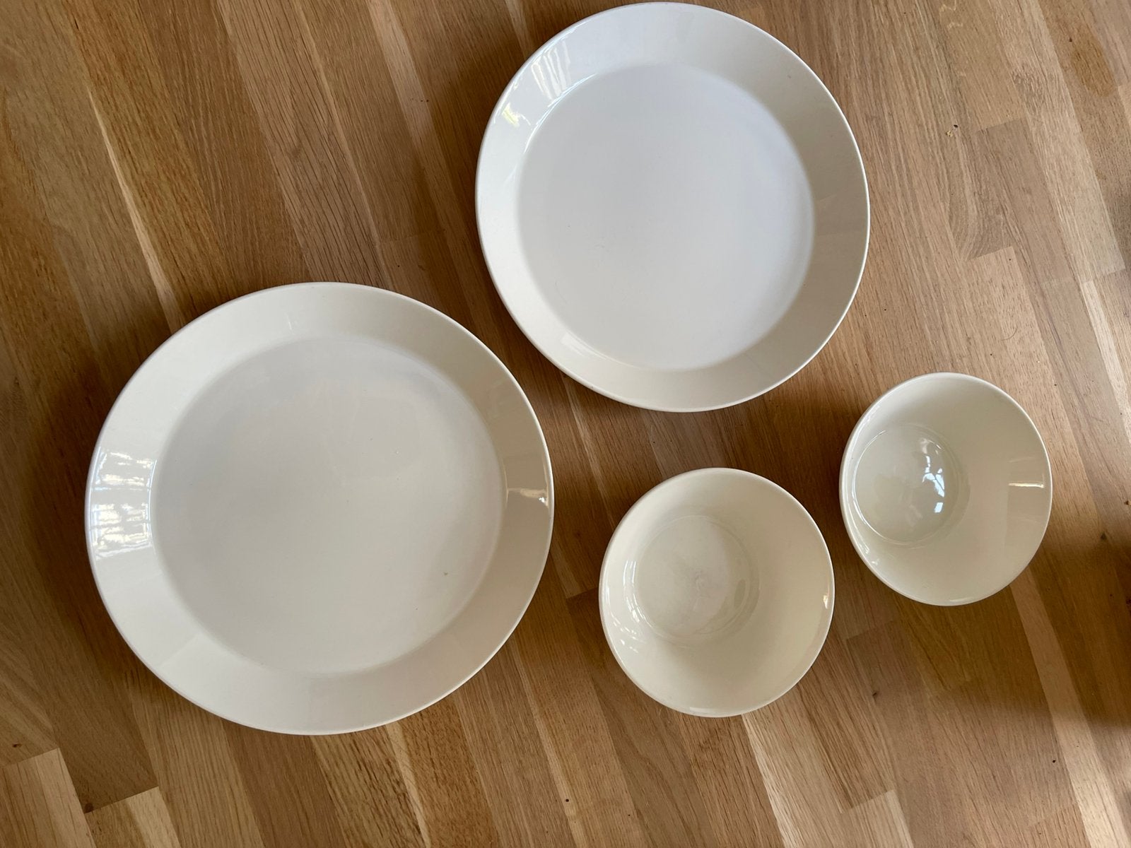 Iittala Teema dinerbord en kom 2x, Ophalen, Gebruikt, Overige merken, Bord(en)