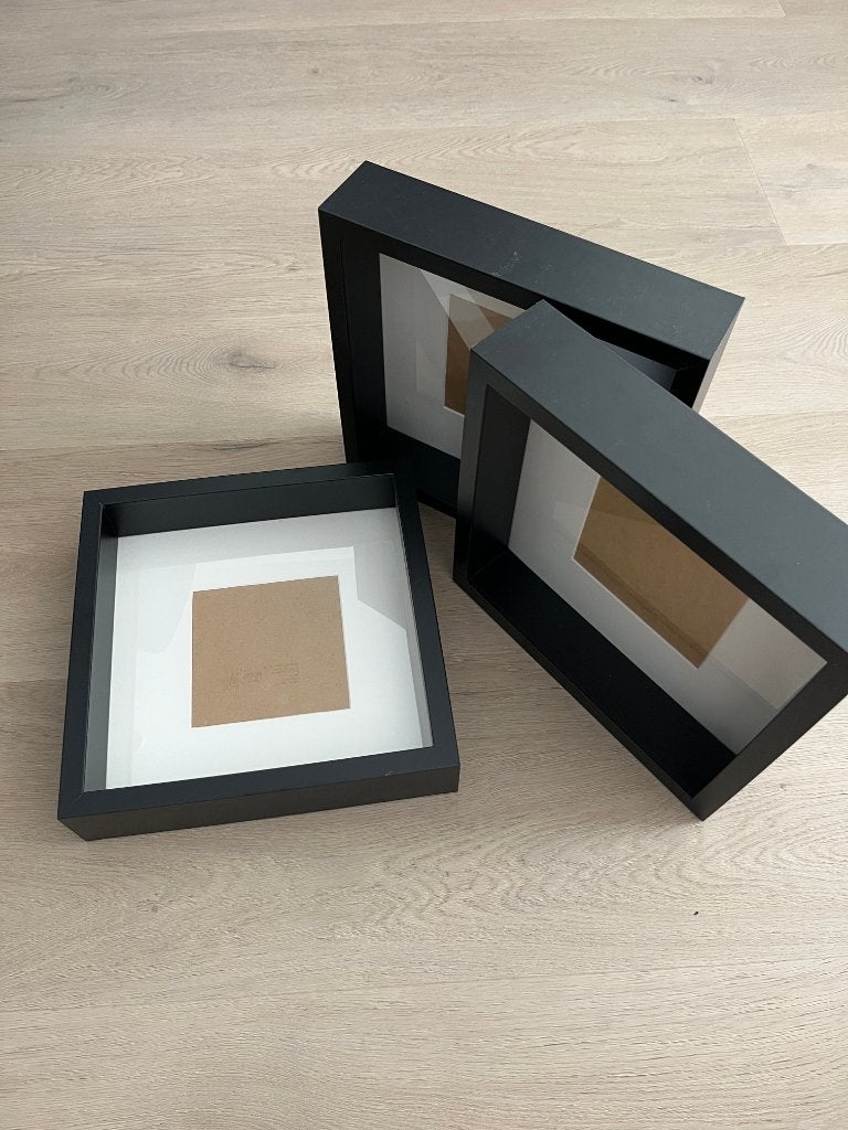 IKEA SANNAHED fotolijst 25x25 (3 stuks), Ophalen of Verzenden, Zo goed als nieuw, Fotolijst, Met glas